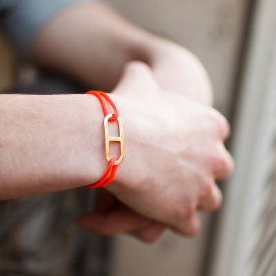 Yellow Vermeil Orange Gaby GM Bracelet, 2 mm Width - L'Avare by Olivier Lafond