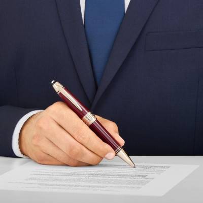 Stylo bille John F. Kennedy Special Edition Burgundy 118083 - Montblanc