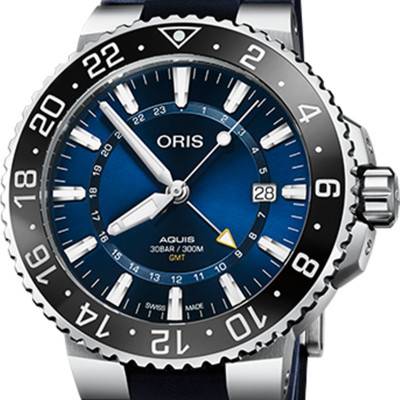 Montre Aquis GMT Date 01 798 7754 4135-07 4 24 65EB - Oris