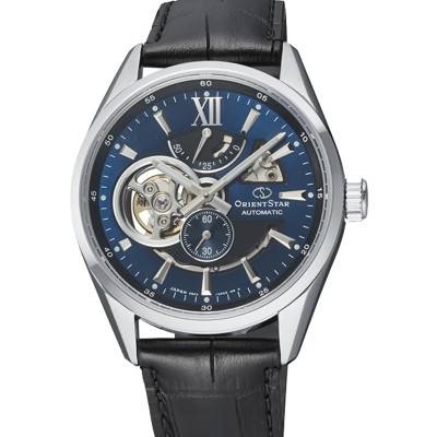Mechanical Contemporary Leather Strap Watch RE-AV0005L00B - Orient Star