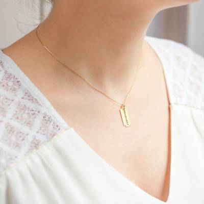 Pendentif Lame de Rasoir Or Jaune 375 - Scarlett or Scarlett