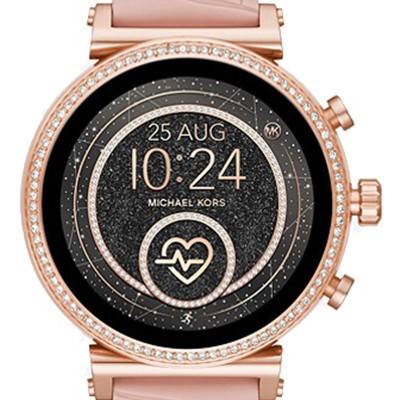Montre Connectée d'exposition Sofie Heart Rate Silicone Doré Relief MKT5068 - Michael Kors