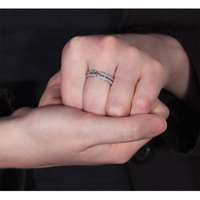 Alliance Degas en Or Blanc & Diamants - Maison Girard