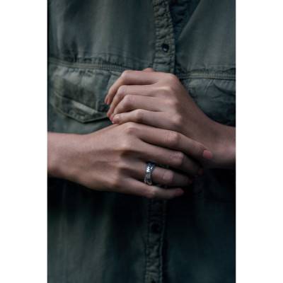 Bague ben double en argent sterling 925 - Buddha to Buddha