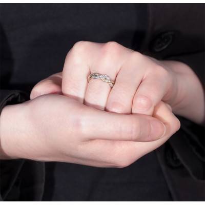 Alliance Rousseau en 2 Ors 750 & Diamants - Maison Girard