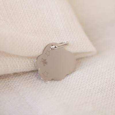 White Gold Cloud & Stars Medal - Lucas Lucor