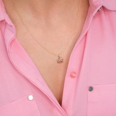 375 or 750 Yellow Gold Swallow Pendant - Lucas Lucor - Lucas Lucor
