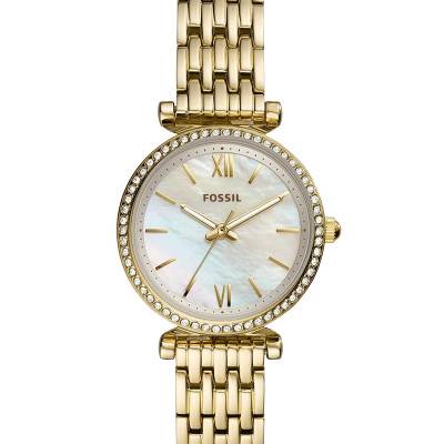 Yellow Steel Carlie Mini Watch ES4735 - Fossil