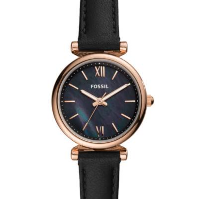Montre Carlie Mini Cuir Noir ES4700 - Fossil