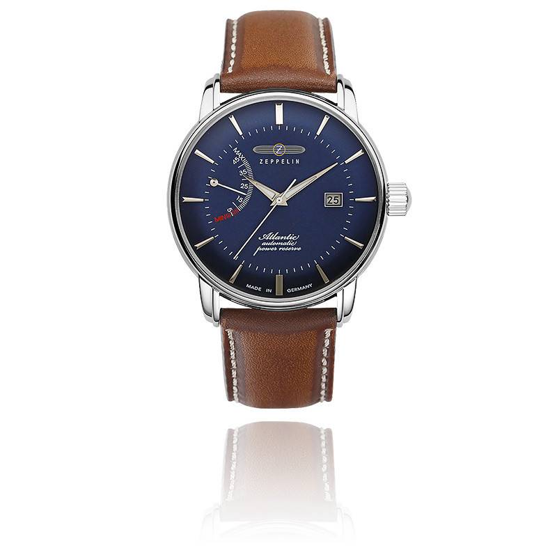 Montre Atlantic Blue Silver Brown 8462 3 Zeppelin Ocarat