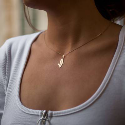 375/1000 or 750/1000 Yellow Gold Martinique PM Pendant - Lucas Lucor