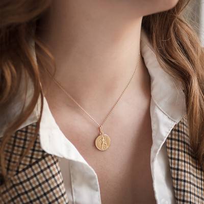 Médaille Saint-Christophe ⌀17mm, Or Jaune 375 ou 750, Diamètre 17 mm - Lucas Lucor