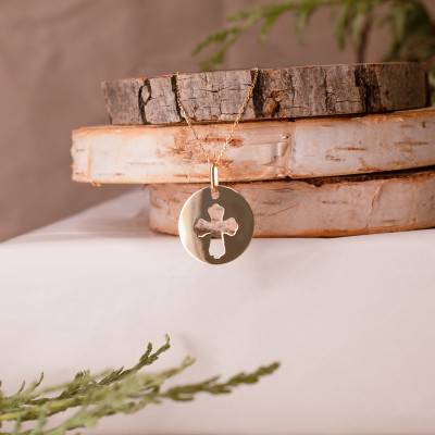 Médaille Croix Ajourée Or Jaune 750, Diamètre 15 mm à 20 mm - Lucas Lucor