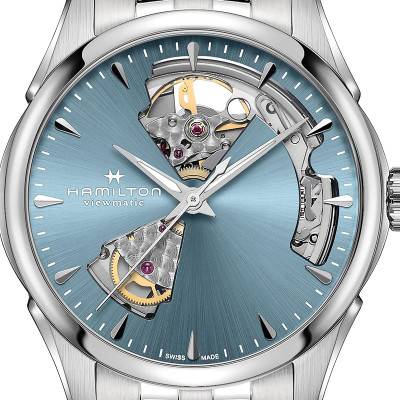 Jazzmaster Open Heart Lady Auto H32215140 wall clock - Hamilton