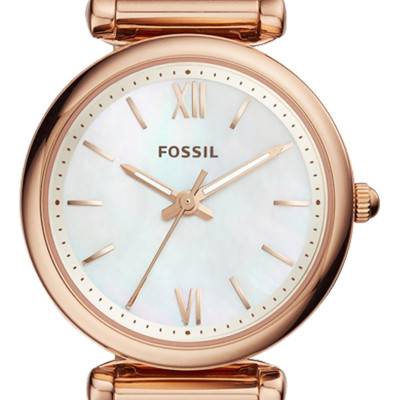 Montre Carlie Mini Acier Or Rose ES4433 - Fossil