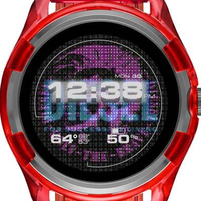 Red Silicone Fadelite Smartwatch DZT2019 - Diesel ON