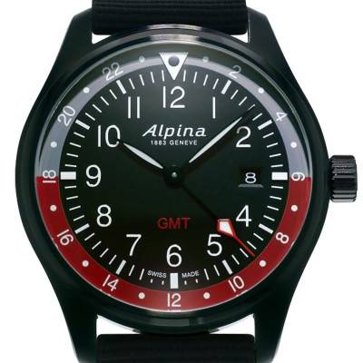 Montre Startimer Pilot Quartz GMT AL-247BR4FBS6 - Alpina