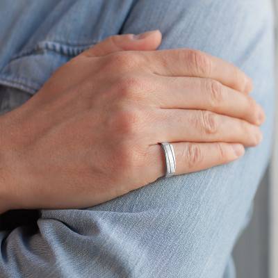 925 Silver Rectangular Signet Ring - Imperium