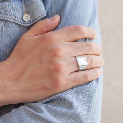 925 Silver Signet Ring - Imperium