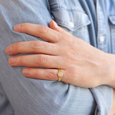 Gold-Plated Signet Ring - Imperium