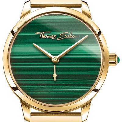 Gold Garden Spirit Malachite Watch WA0365-264-211 - Thomas Sabo