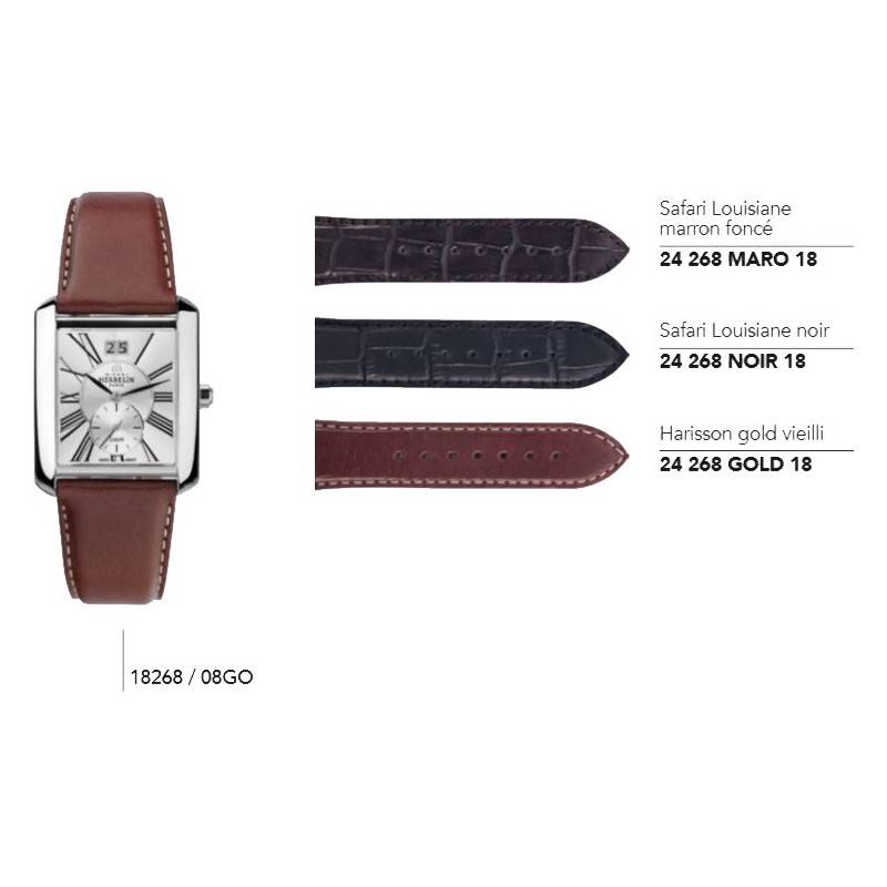 Leather Watch Straps for Series 18268 - Herbelin