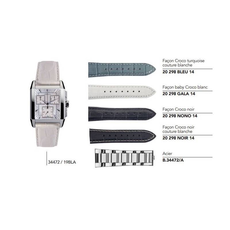Leather or Steel Straps for Watch Series 34472 - Herbelin