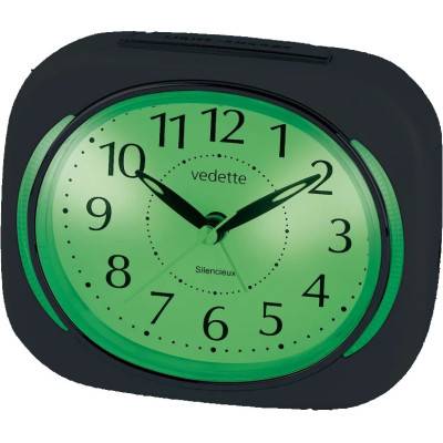 Vedette Luminous Silent Quartz Alarm Clock VR10066 - Vedette