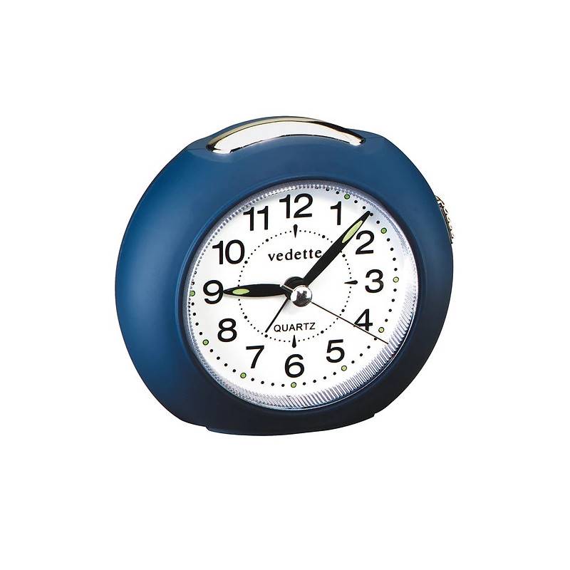 Quartz Alarm Clock with Silent Sweep Second Hand 204.1013.09 - Vedette