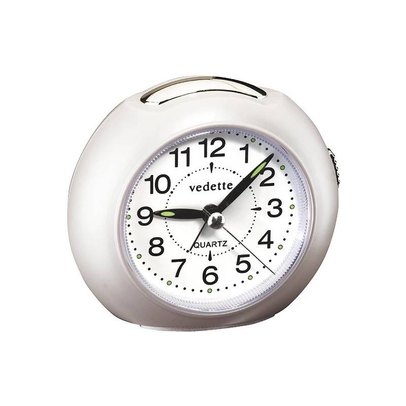 Vedette Quartz Alarm Clock with Silent Sweep Second Hand 204.1013.11 - Vedette