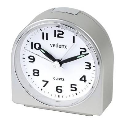 Quartz Silent Sweep Alarm Clock VR10052 - Vedette
