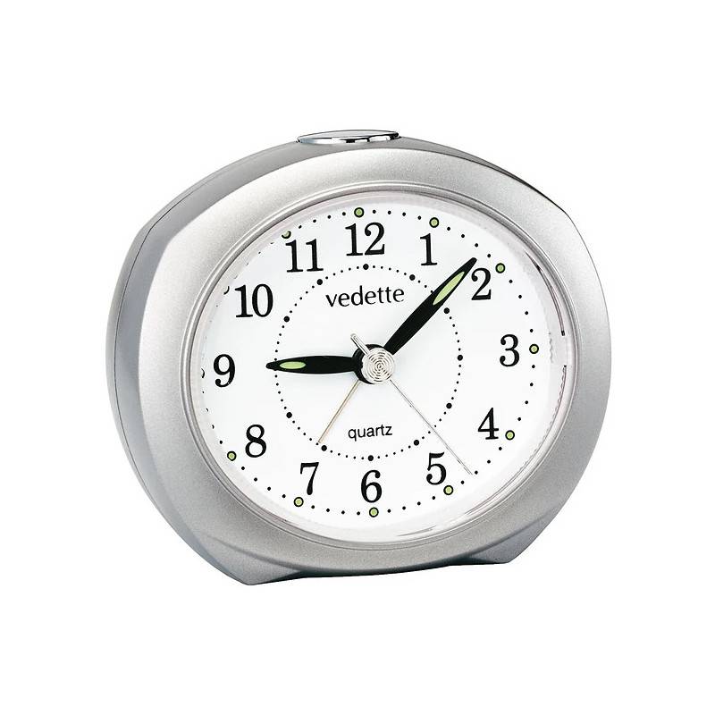 Quartz Silent Sweep Alarm Clock 204.1050.11 - Vedette