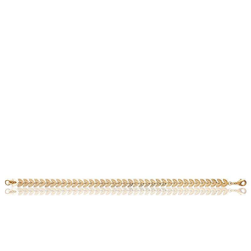 Bracelet Plaqué Or 18 Carats Motif Feuilles De Laurier - Bijouxia, Neuf Avec étiquettes