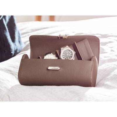Pochette pour montres Chestnut 04064.CSIL - Scatola del Tempo