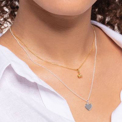 Gold-Plated Crown Necklace, Length 38 cm to 45 cm - KE2040-413-39 - Thomas Sabo
