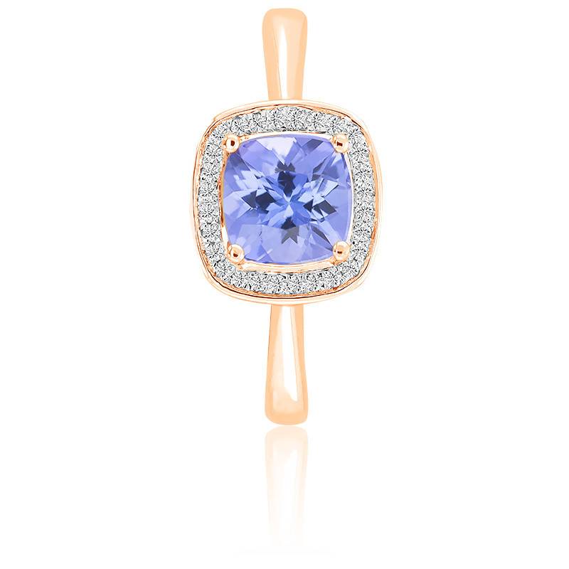 Bague tanzanite or discount rose