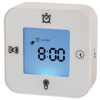 White Quartz Digital Alarm Clock VR30072 - Vedette