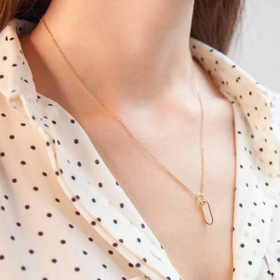 Gold-Plated Necklace, 45 cm Length - Naïades