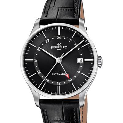 Weekend GMT Steel Watch A1304/5 - Perrelet