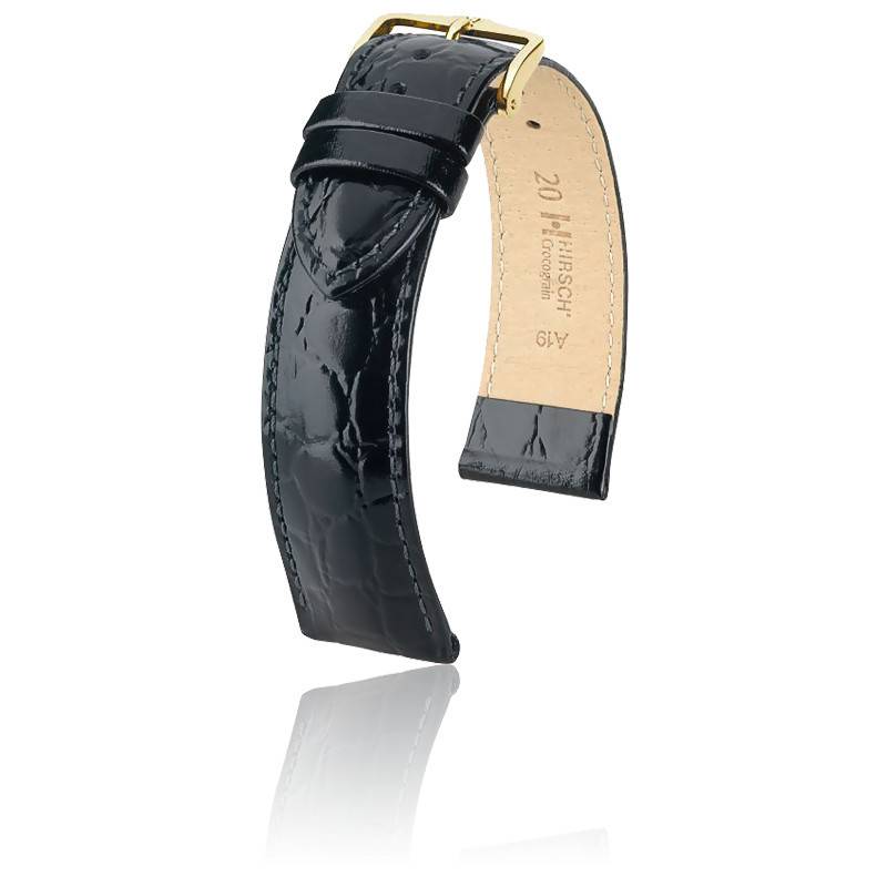 Bracelet de montre Crocograin Noir 12302850