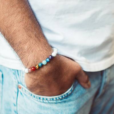 Bracelet 7 Chakras Howlite blanche - Lauren Steven