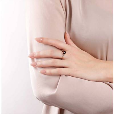 Bague Félicia Briole Facettée Quartz Fumé - Taille 56 - Bronzallure