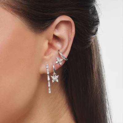 Clou d'oreille Unique Papillon Pierres Blanches - H2195-051-14 - Thomas Sabo