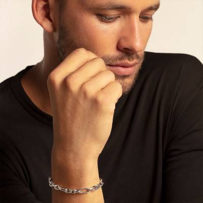 Bracelet maille alternée, Longueur 15 à 19,5 cm - A1792-637-21 - Thomas Sabo