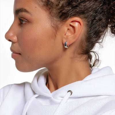 Silver Minimalist Hoop Earrings - CR650-001-21, Diameter 14 mm - Thomas Sabo