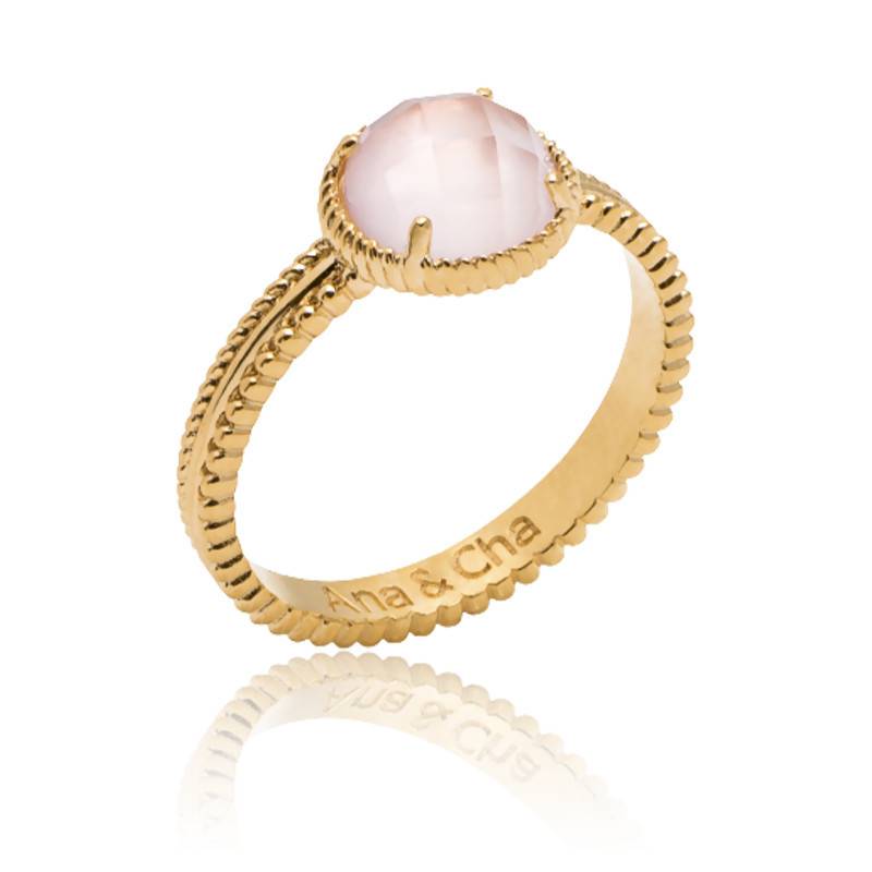 Bague Plaqué Or Rose avec breloque - Emanessence - Ocarat