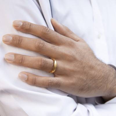 750/1000 Yellow Gold Jonc Parisien Prestige Wedding Ring, 4 mm Width - Ponce
