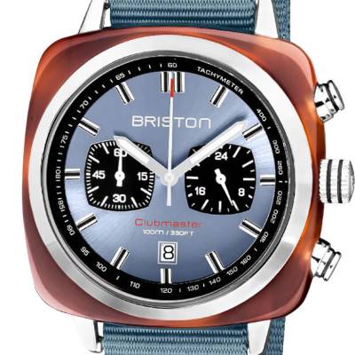 Glacier Blue Clubmaster Sport Watch 20142.SA.TS.25.NIB - Briston