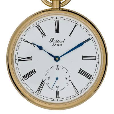 Montre à gousset Open-Faced doré foncé PW94 - Rapport London