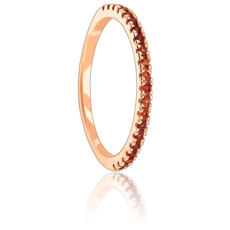 Bague grenat or rose hot sale